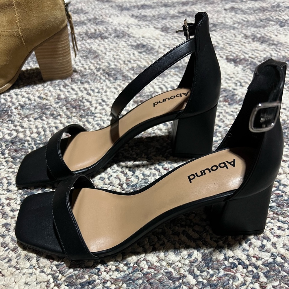 Abound Black Block Heel - 7